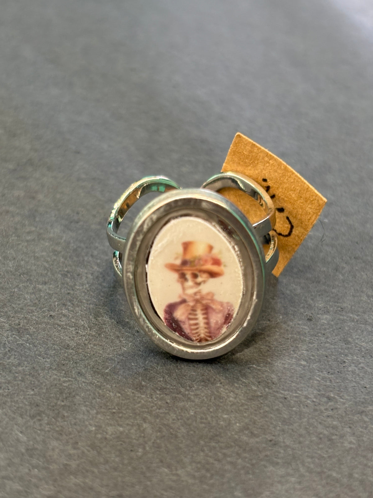 Antique Skeleton Portrait - Ring