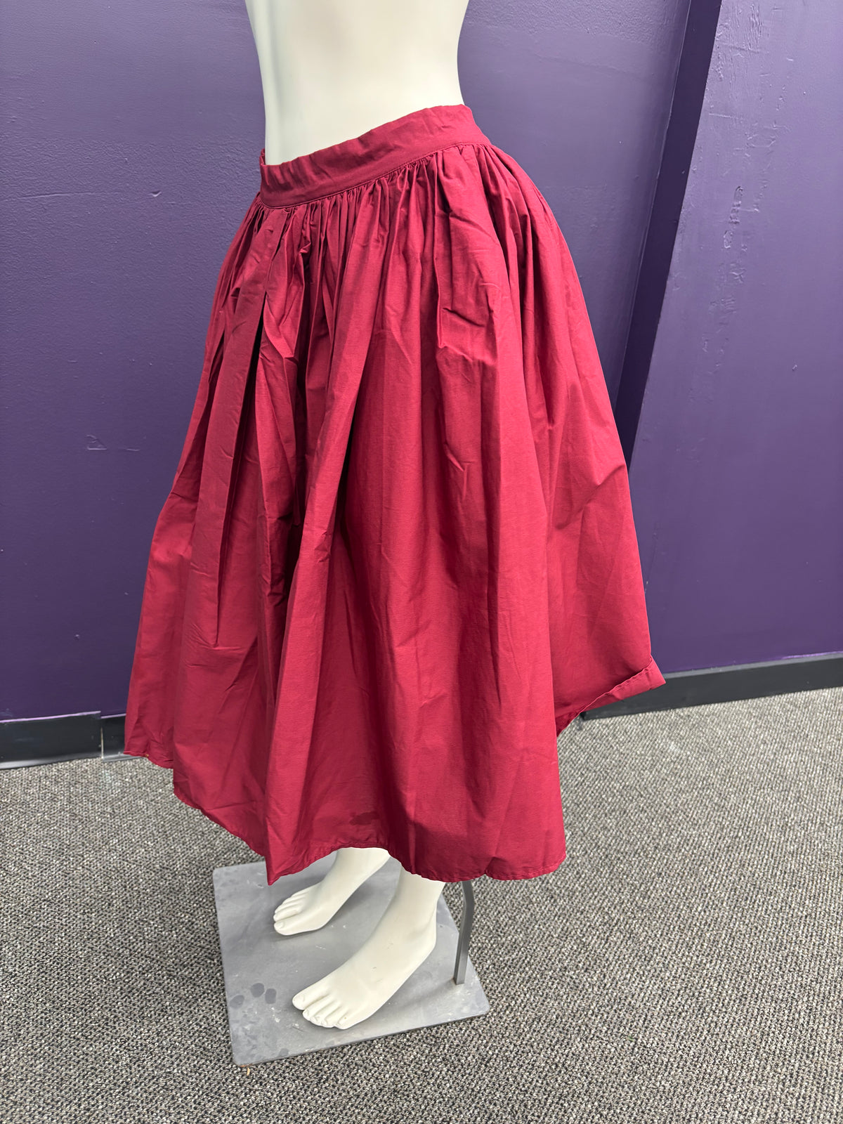 Burgandy Swing - Skirt