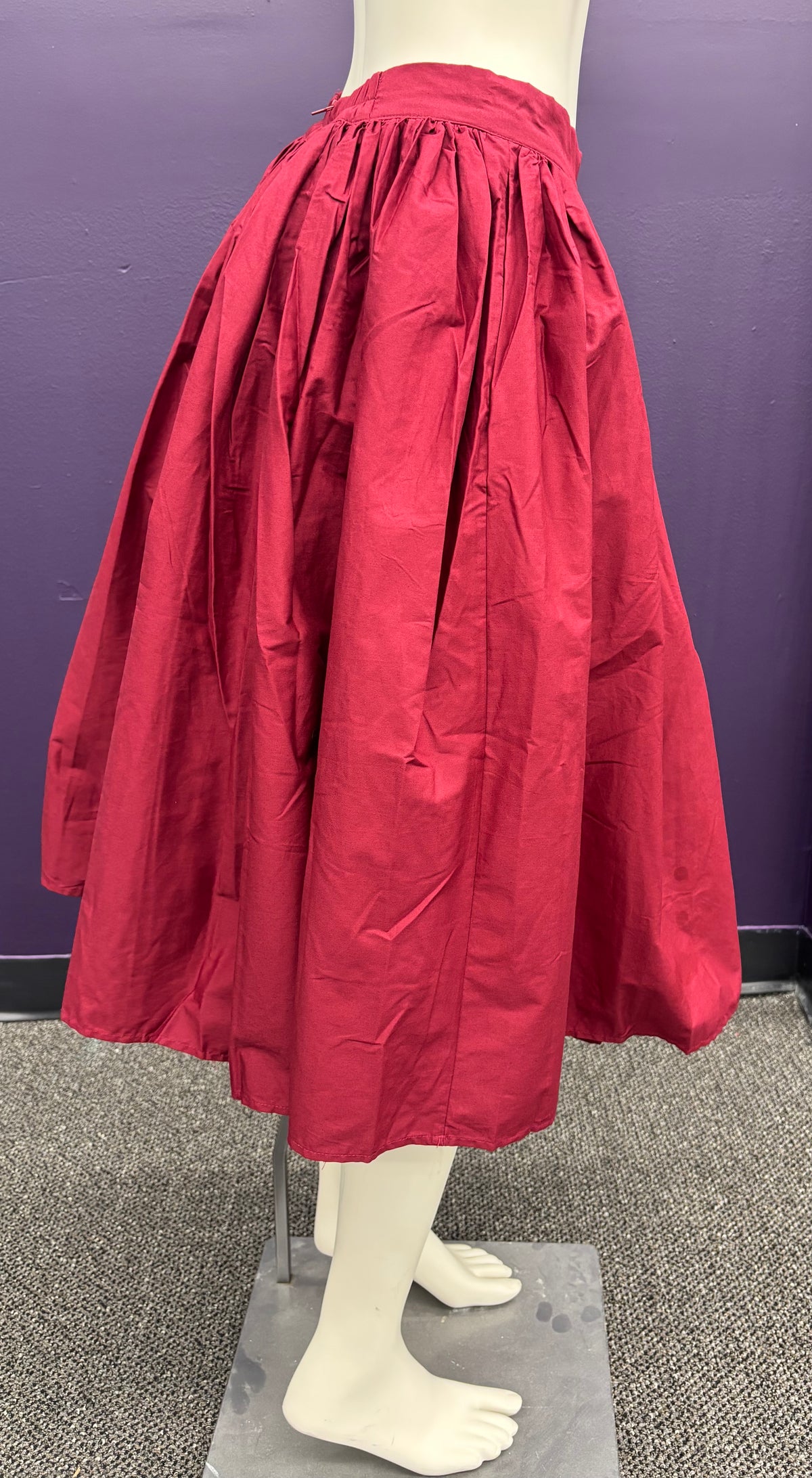 Burgandy Swing - Skirt