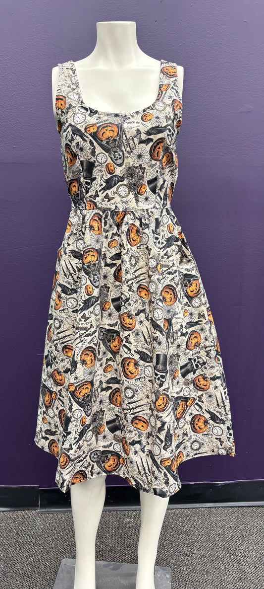Skulls and Pumpkins - Dress