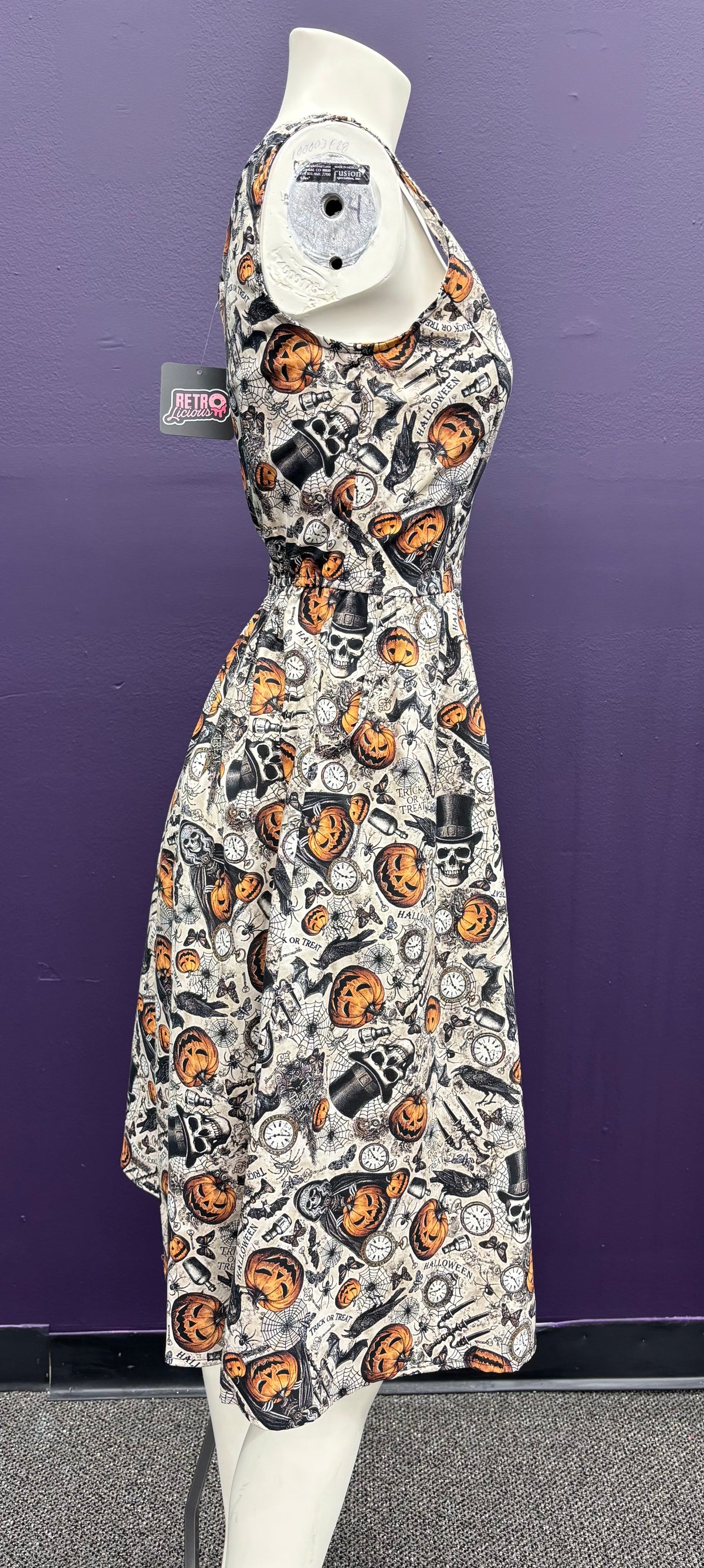 Skulls and Pumpkins - Dress