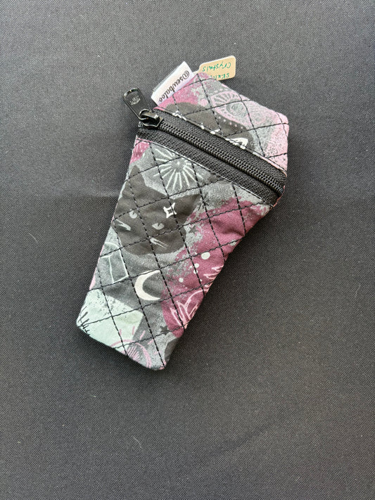 Skulls and Crystals - Coffin Pouch