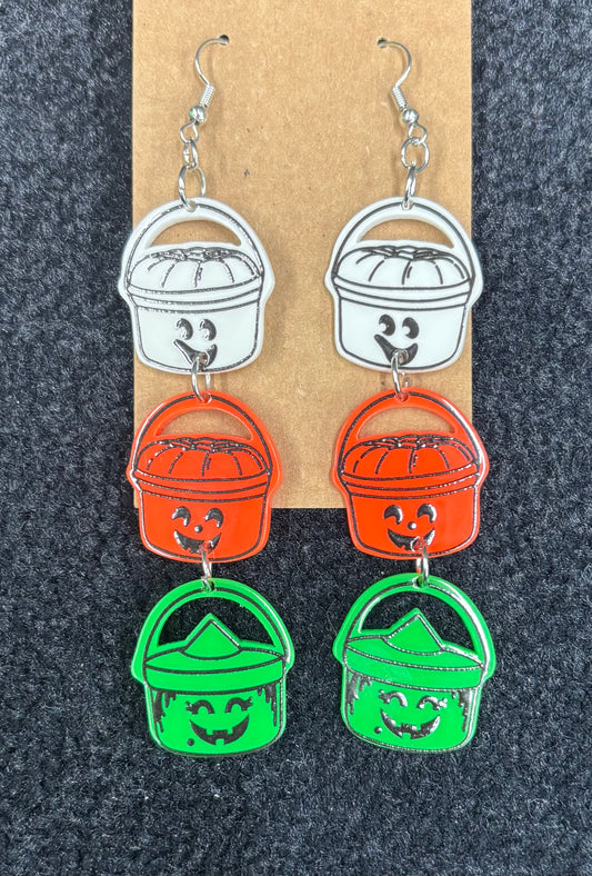Halloween Happy Meal Bucket - Earrings