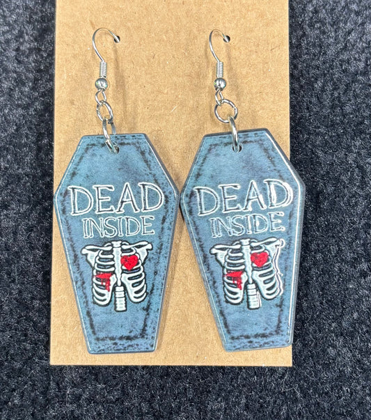 Dead Inside Coffin - Earrings