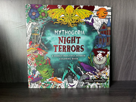 Mythgoria: Night Terrors A Darkly Beautiful Horror - Coloring Book