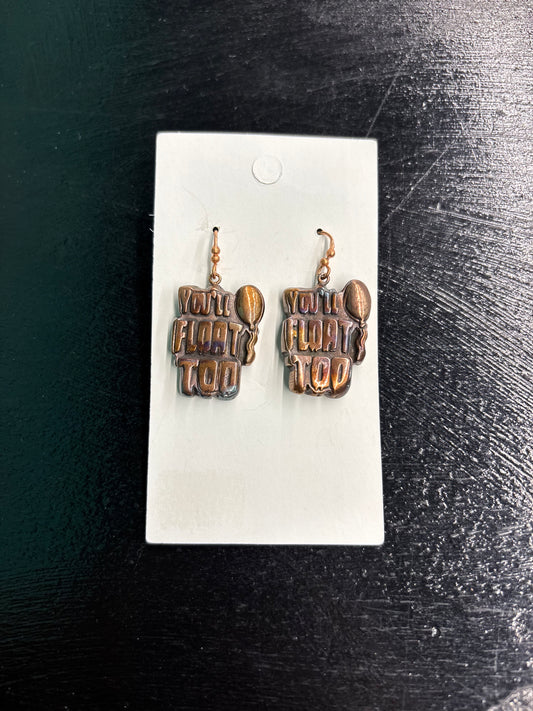 Copper You'll Float Too - Earrings