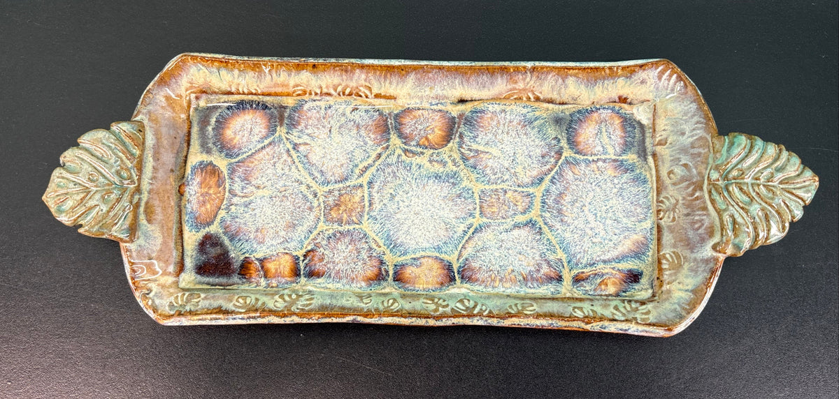 Ceramic Palm - Butter Dish