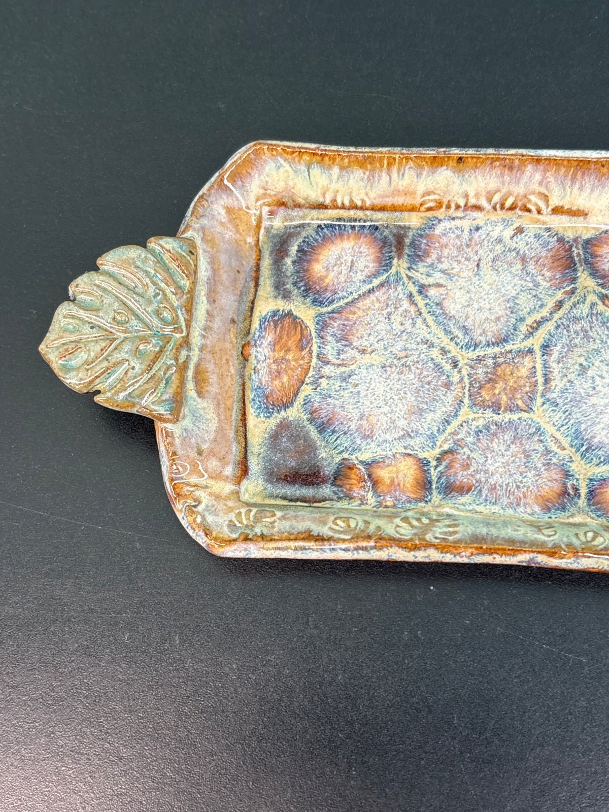 Ceramic Palm - Butter Dish