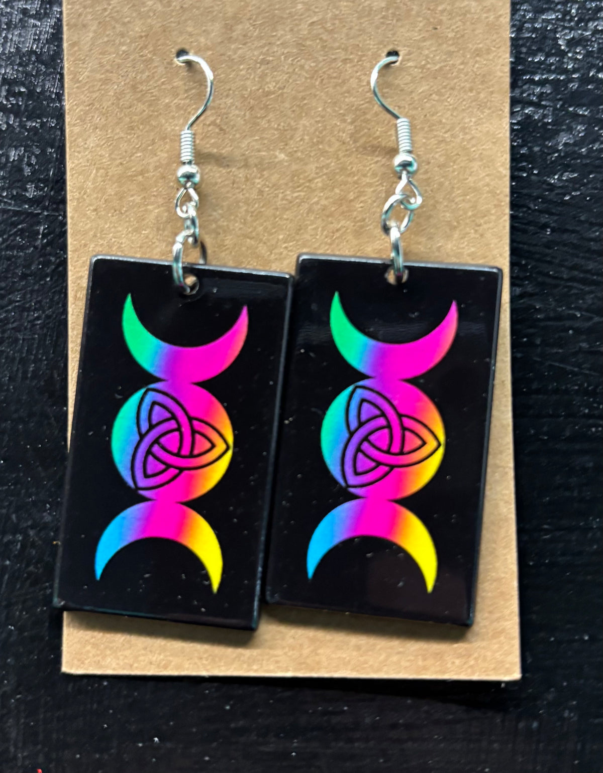 Tie Dye Tarot Card - Earrings