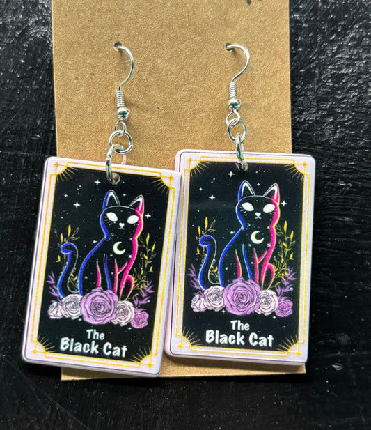 Black Cat Tarot - Earrings