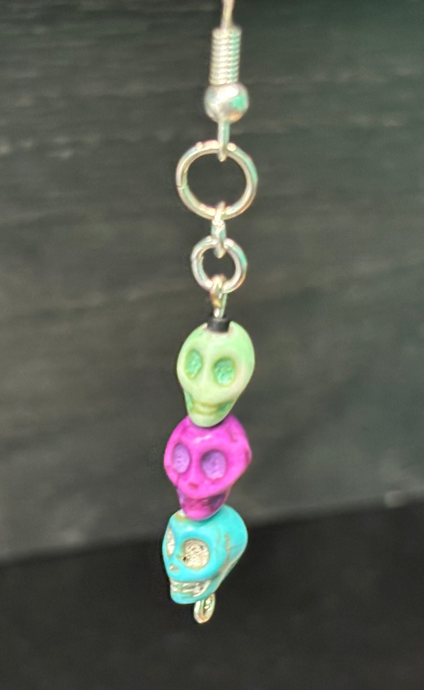Rainbow Skulls - Earrings