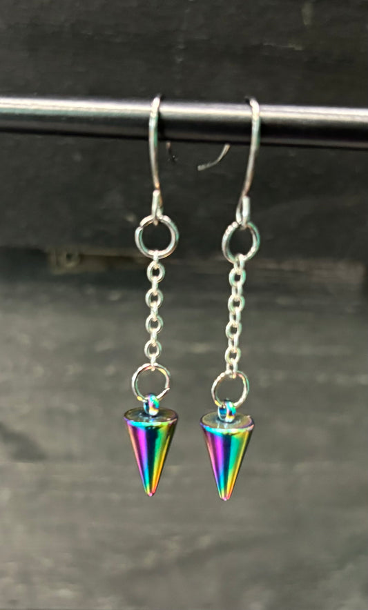 Rainbow Spikes - Earrings