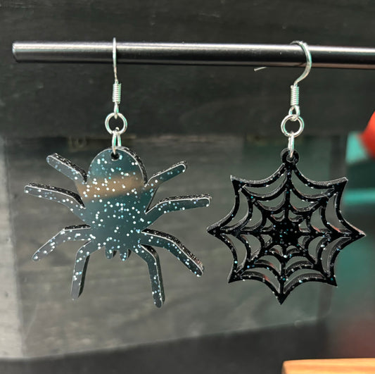 Spider and Web - Earrings