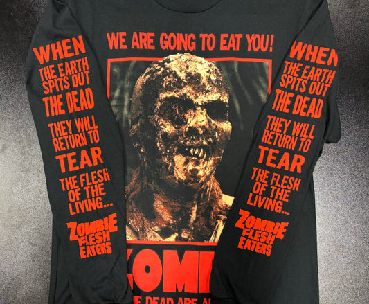 Zombie Poster - long sleeve