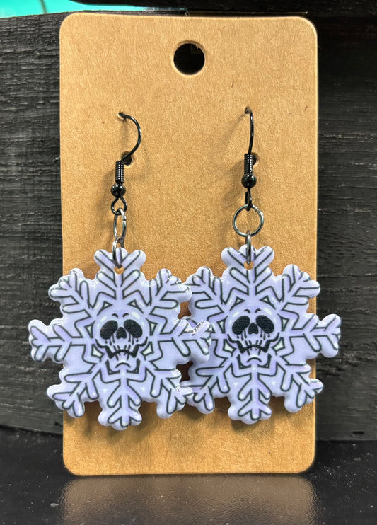 Skull Snowflake - Earrings