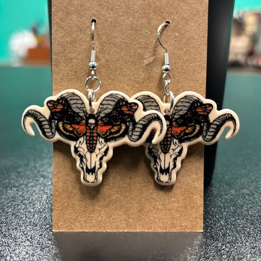 Longhorn Hawkmoth - earrings