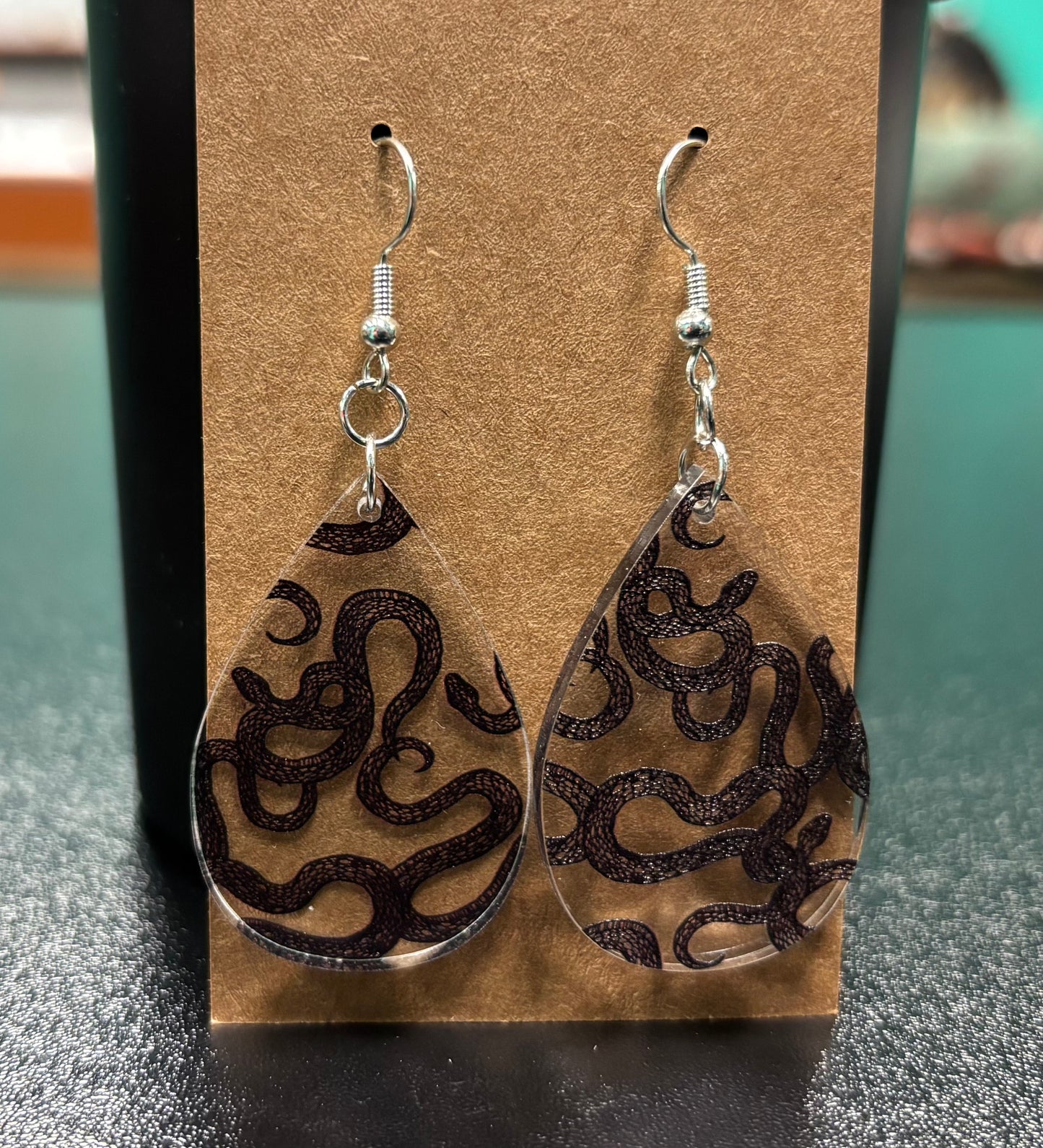 Black Snakes - Earrings