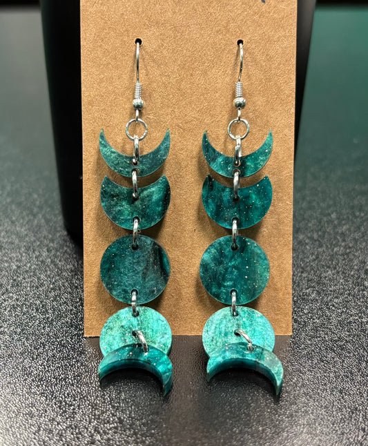 Sparkle Moon Phases - Earrings