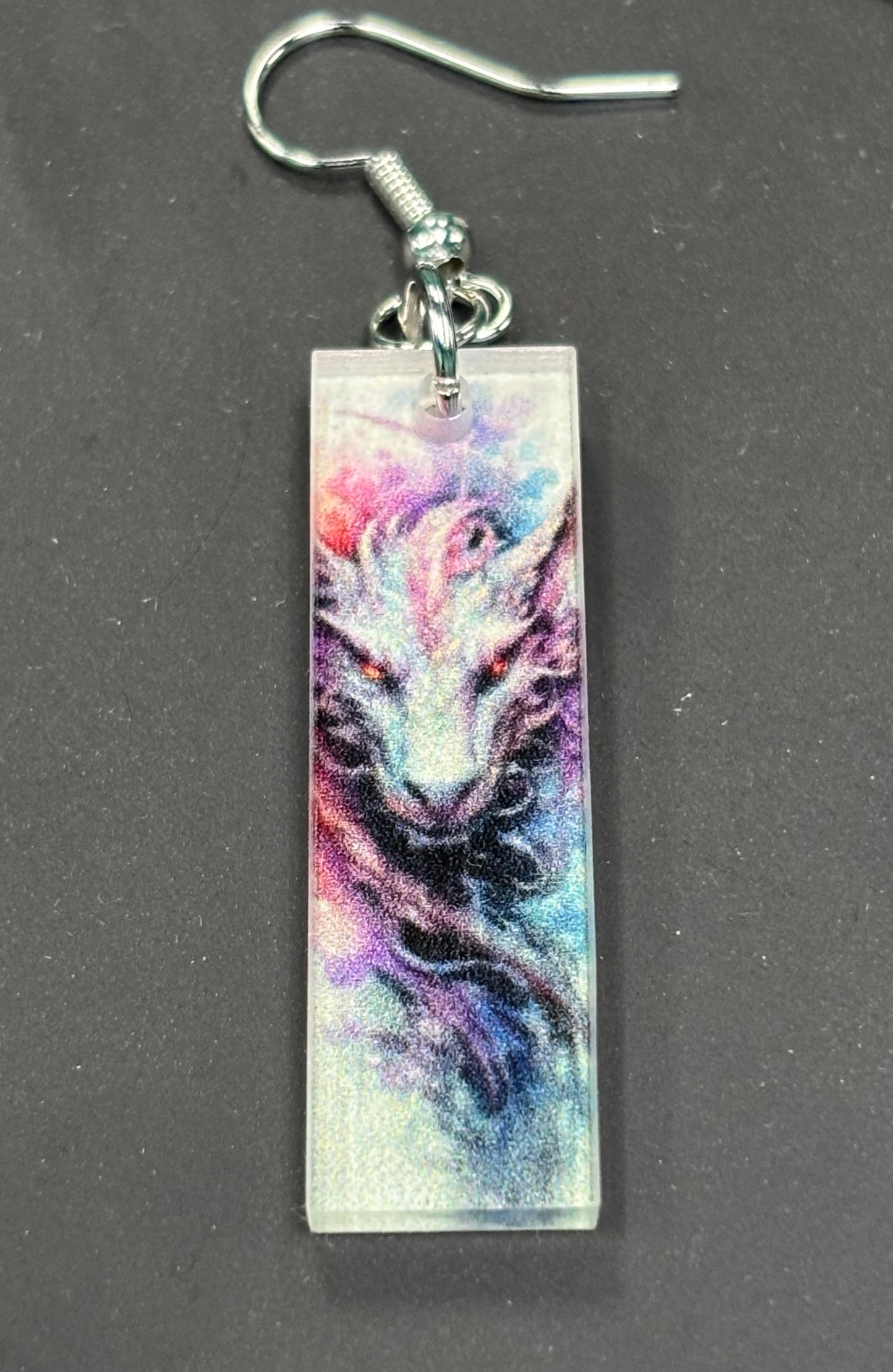 Watercolor Dragon - Earrings
