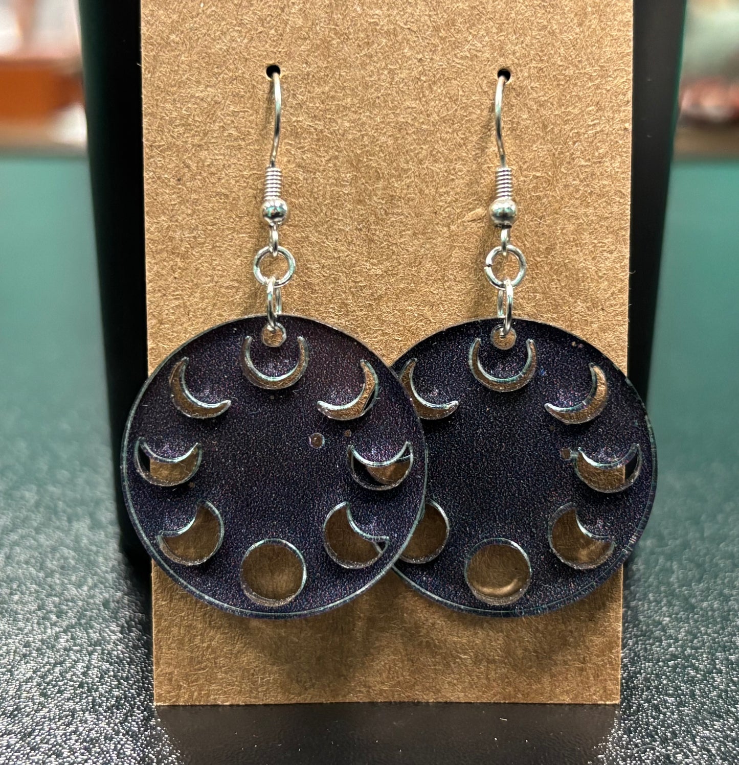 Moon Phases Full Circle - Earrings
