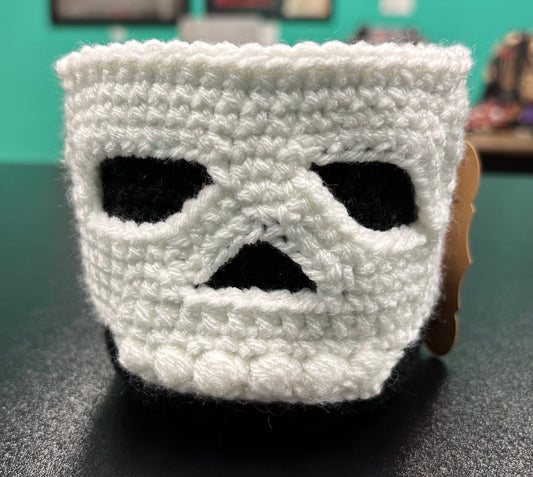Small Skull - Crocheted Plant Cozy