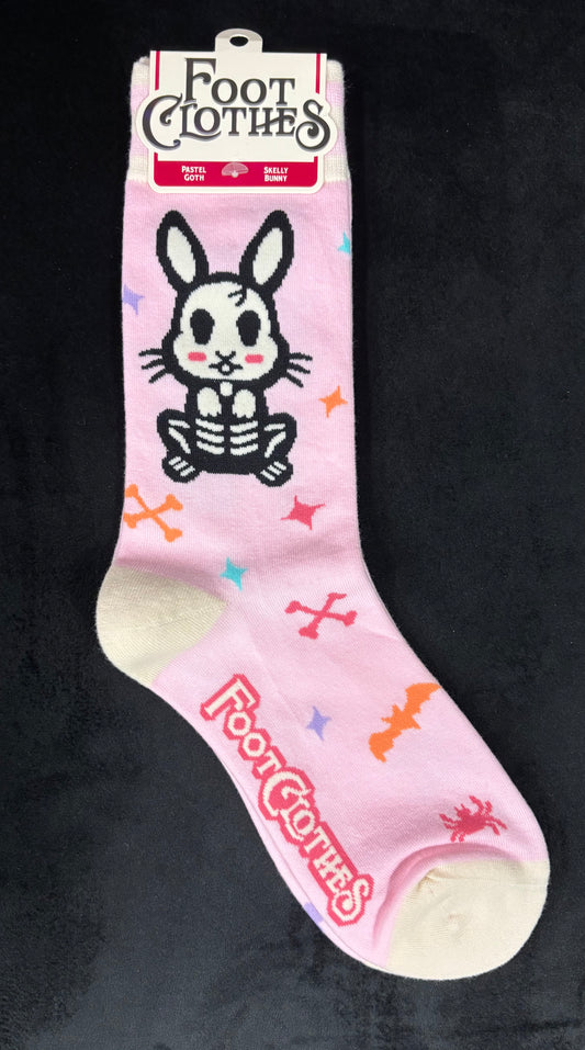Skelly Bunny - Crew Socks