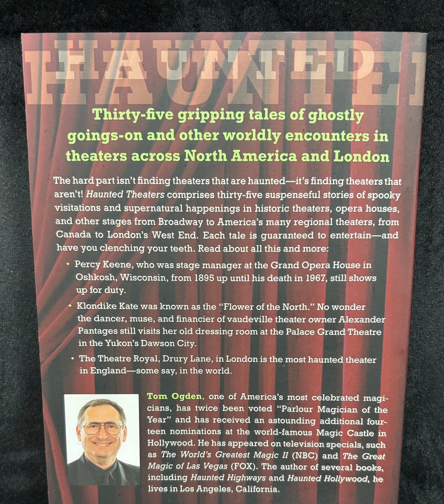 Haunted Theaters: Playhouse Phantoms, Opera Horrors, and Backstage Banshees - Book