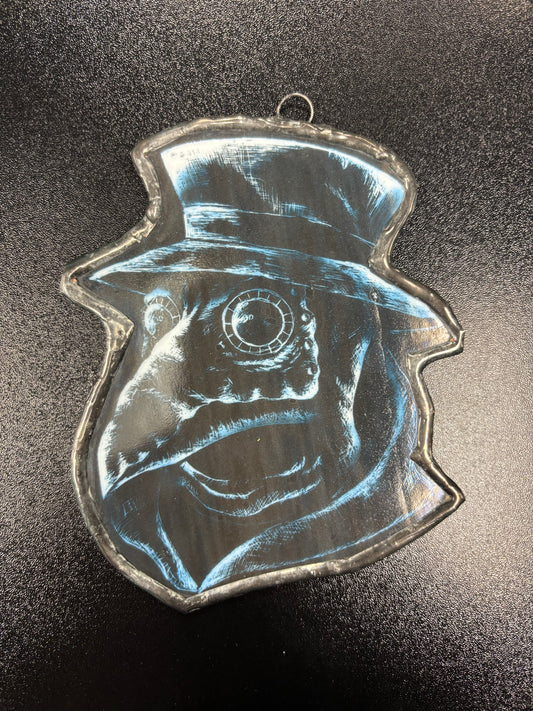 Plague Doctor - Glass Art Ornament