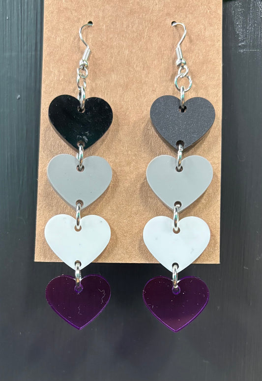 Asexual Hearts - Earrings