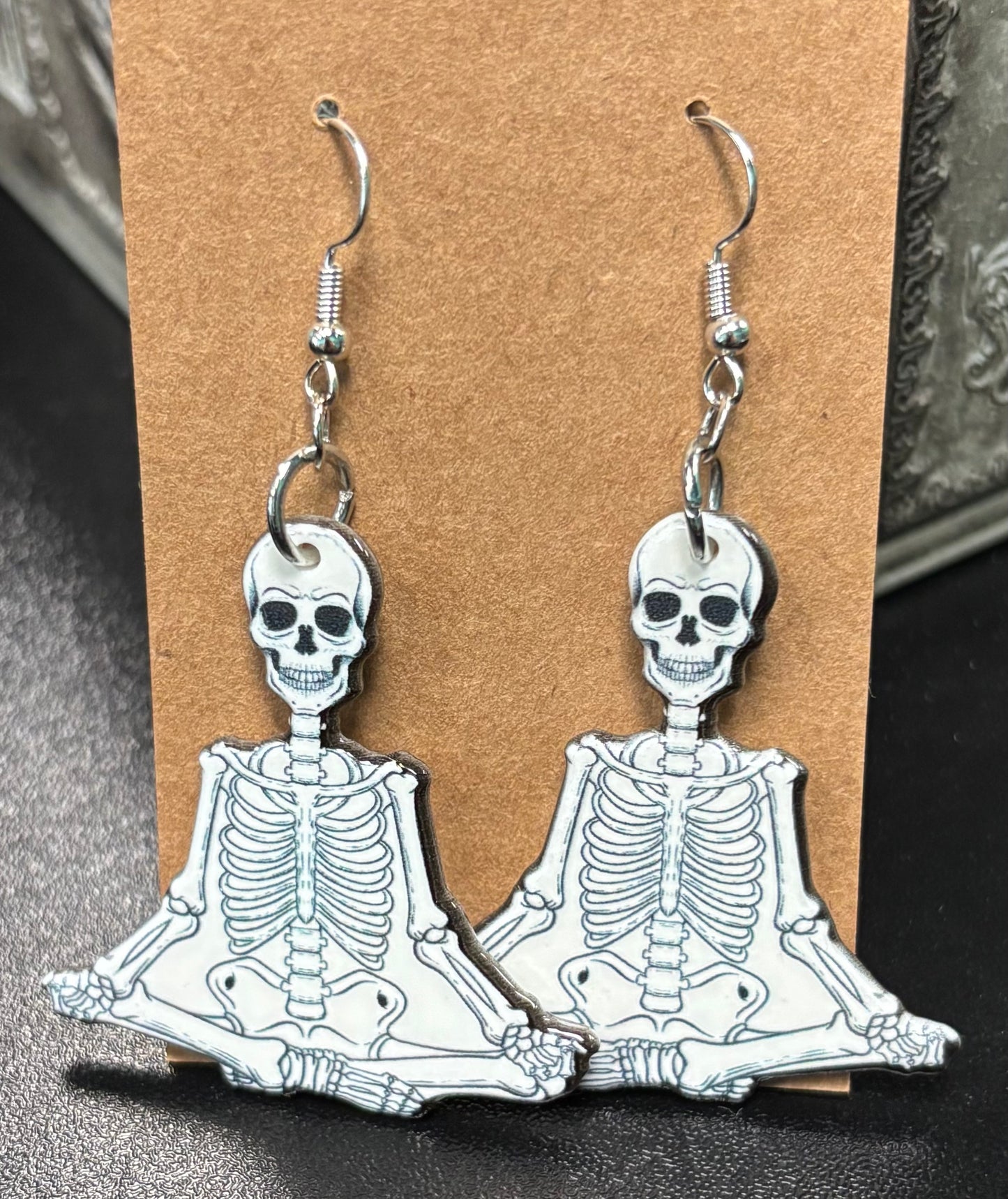 Yoga Skeleton - Earrings
