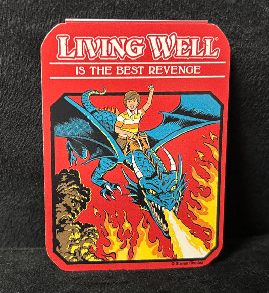 Living Well - Sticker