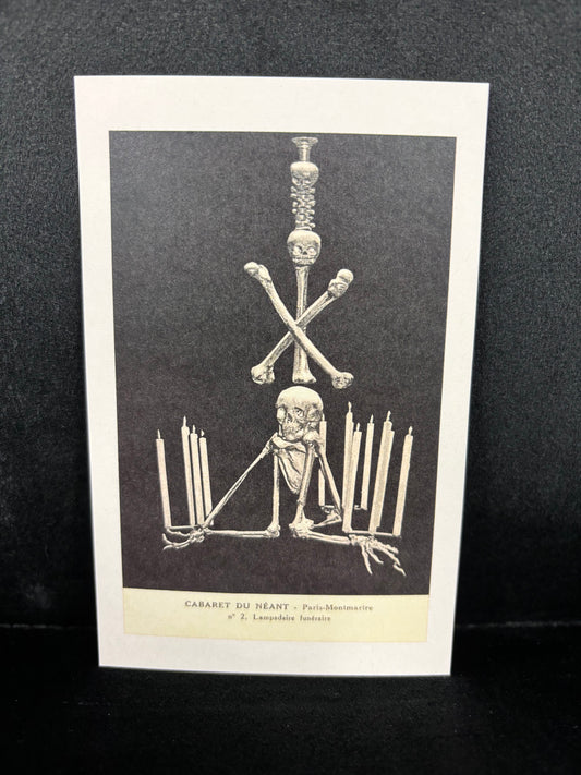 Skeleton Chandelier - Postcard