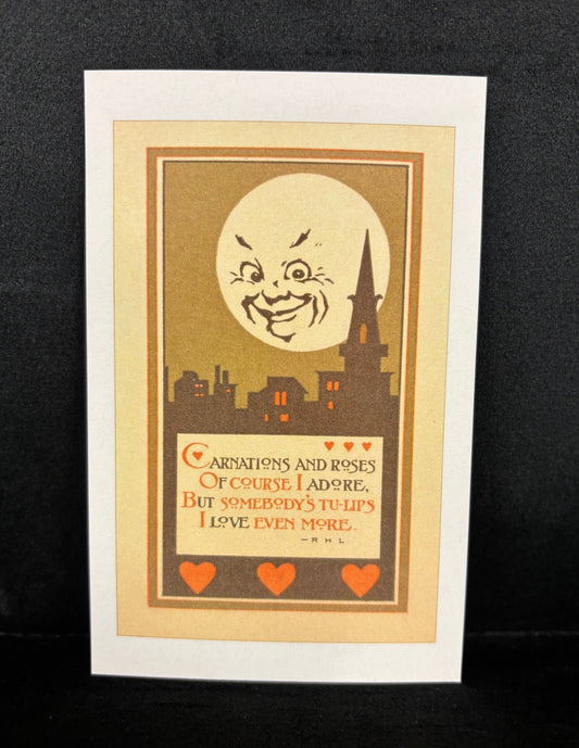 Moon Love Poem - Postcard