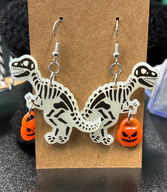 T Rex Trick r Treat - Earrings