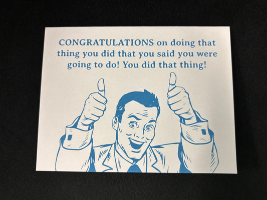 Congratulations - Card