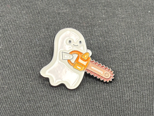 Ghost with Chainsaw - Pin