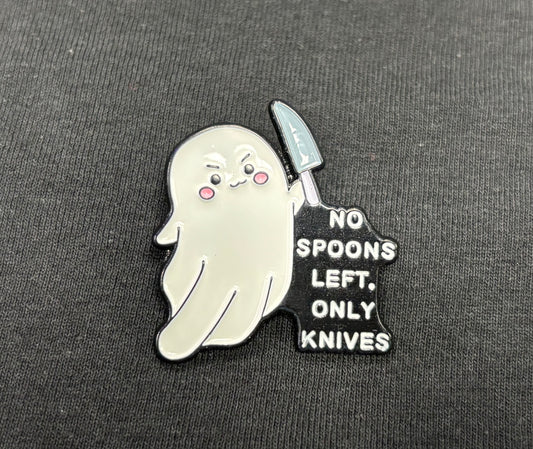 No Spoons Left - Pin