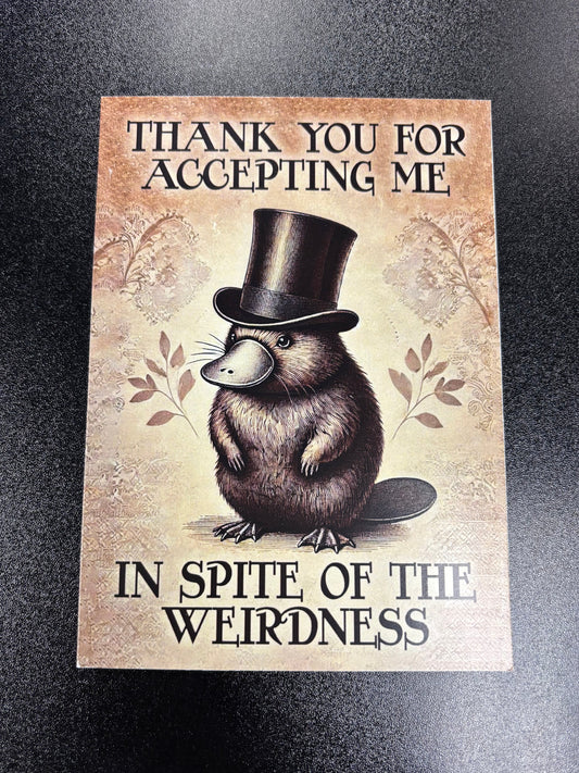 Weridness - Thank You Card