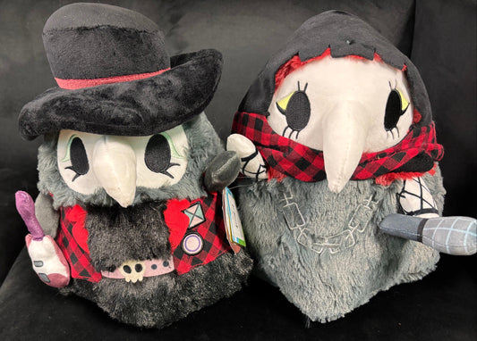 Mini Punk Rock Plague Doctor and Nurse - Squishable Set
