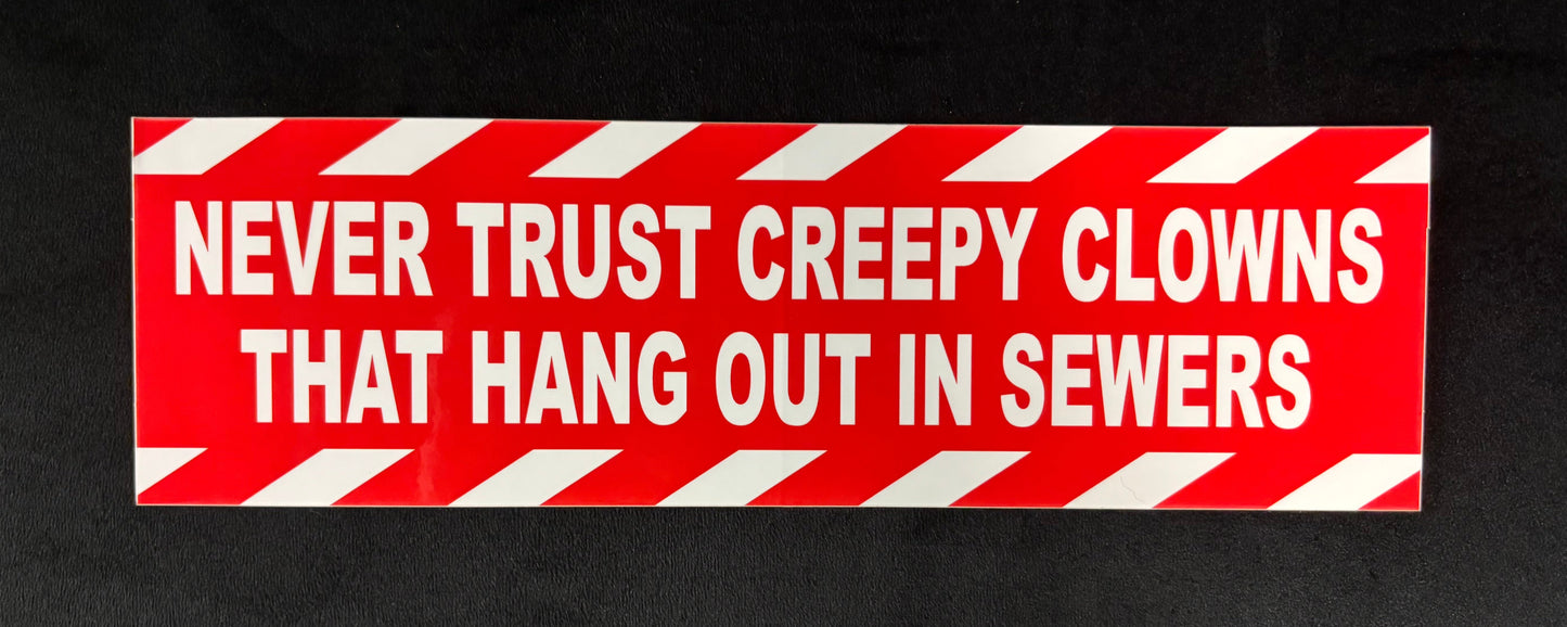 Creepy Clowns - Bumper Sticker