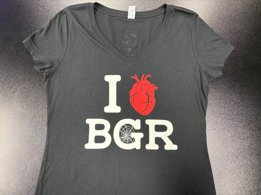 I Heart BGR - Women's V Neck Shirt