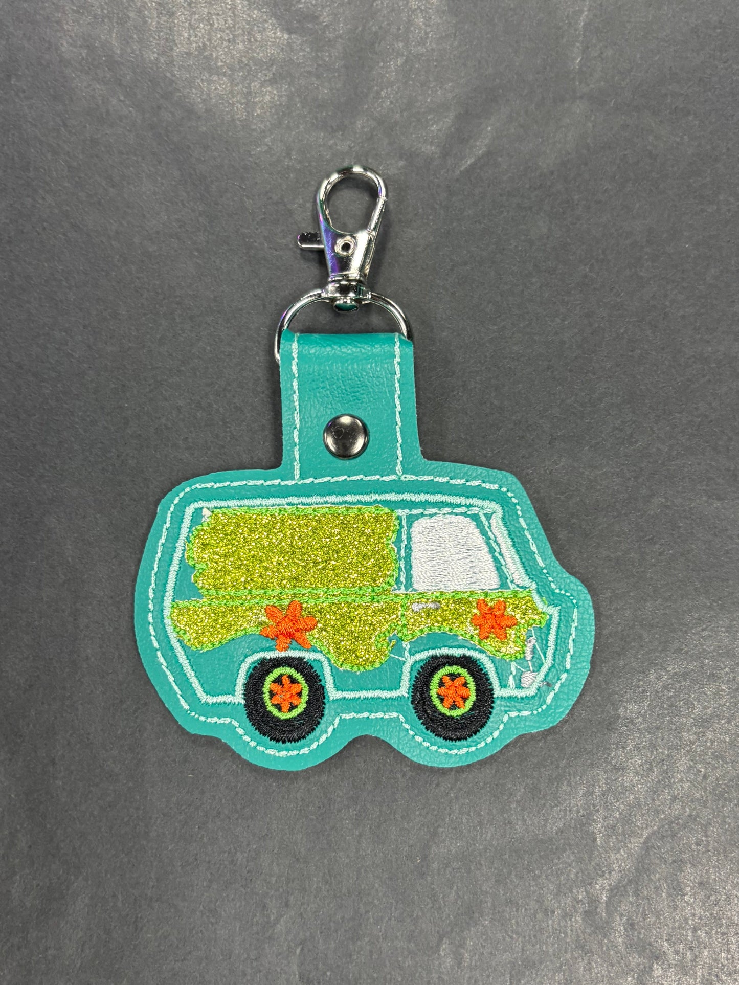 Mystery Machine - Stitched Keychain