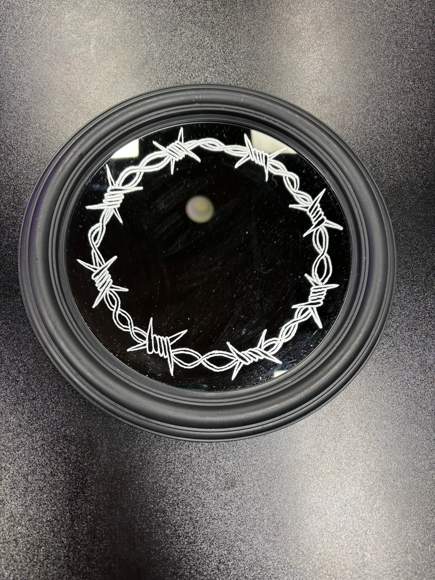Barbed Wire - Etched Mirror