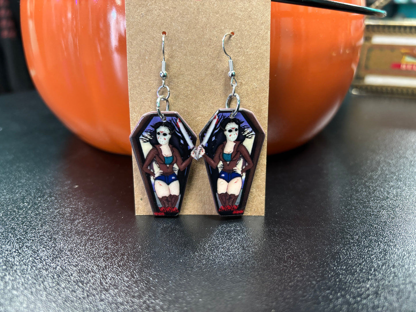Slasher Hottie Coffin - Earrings