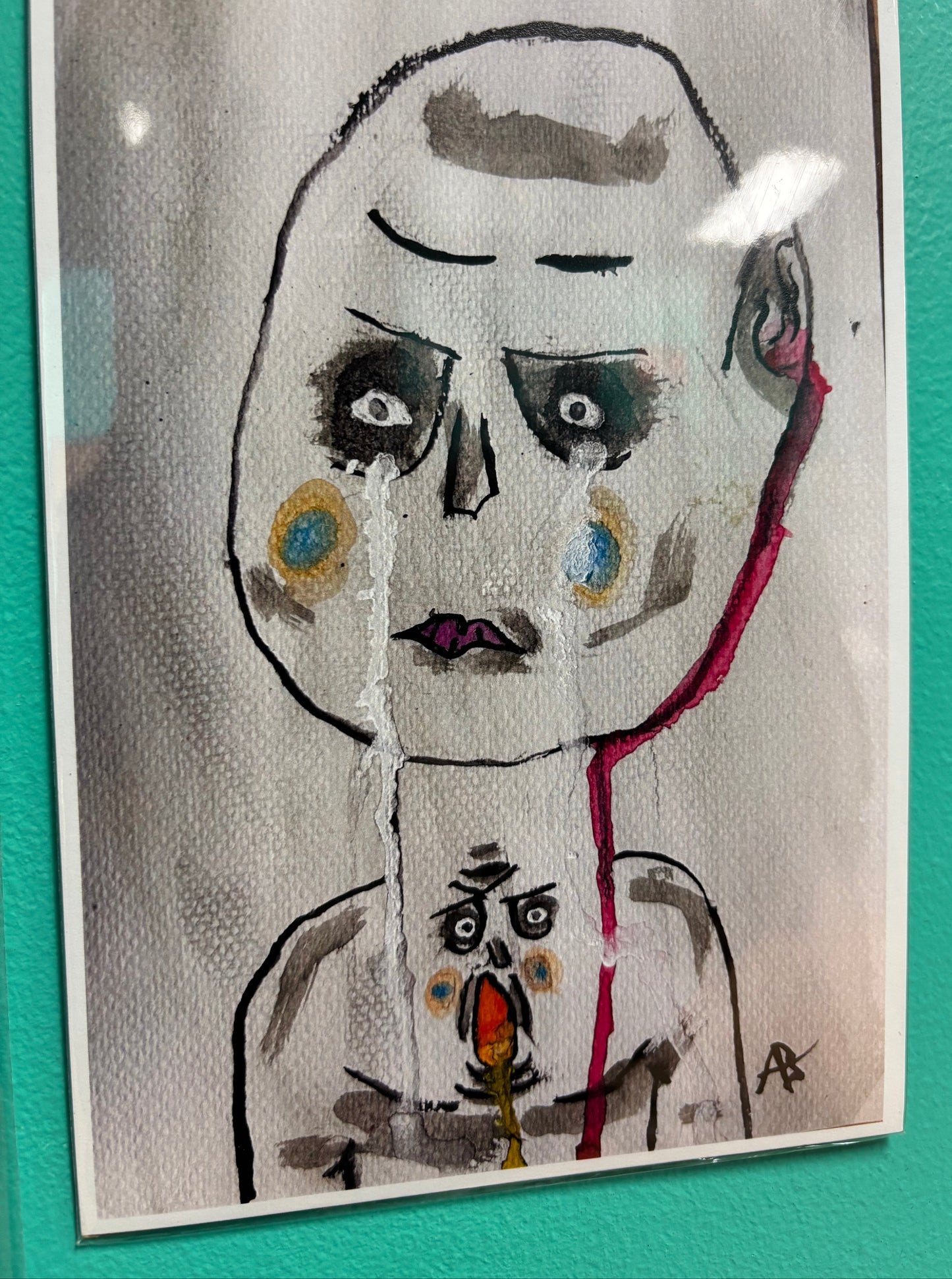 I'm screaming inside - Art Print