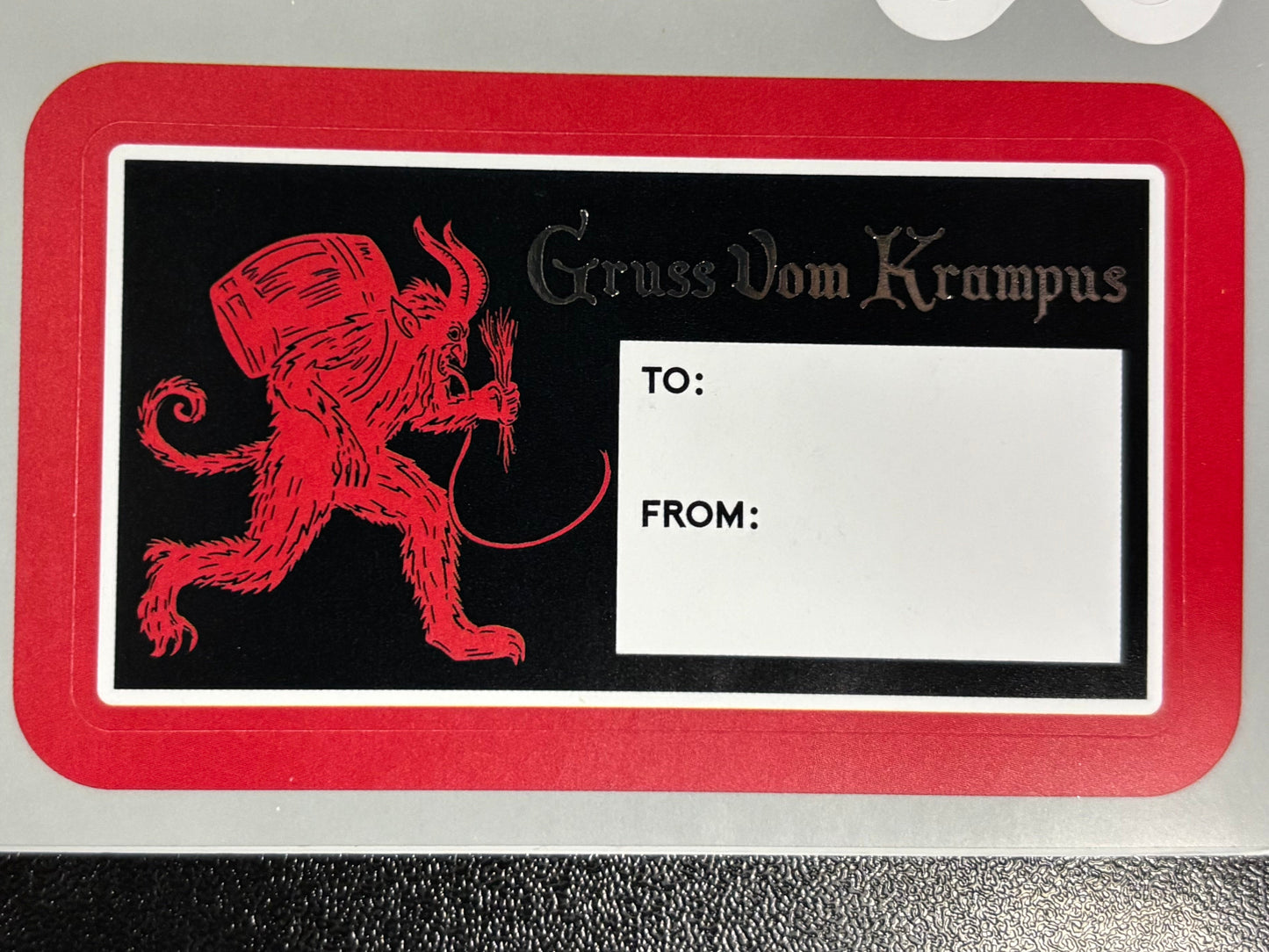 Krampus - Gift Label