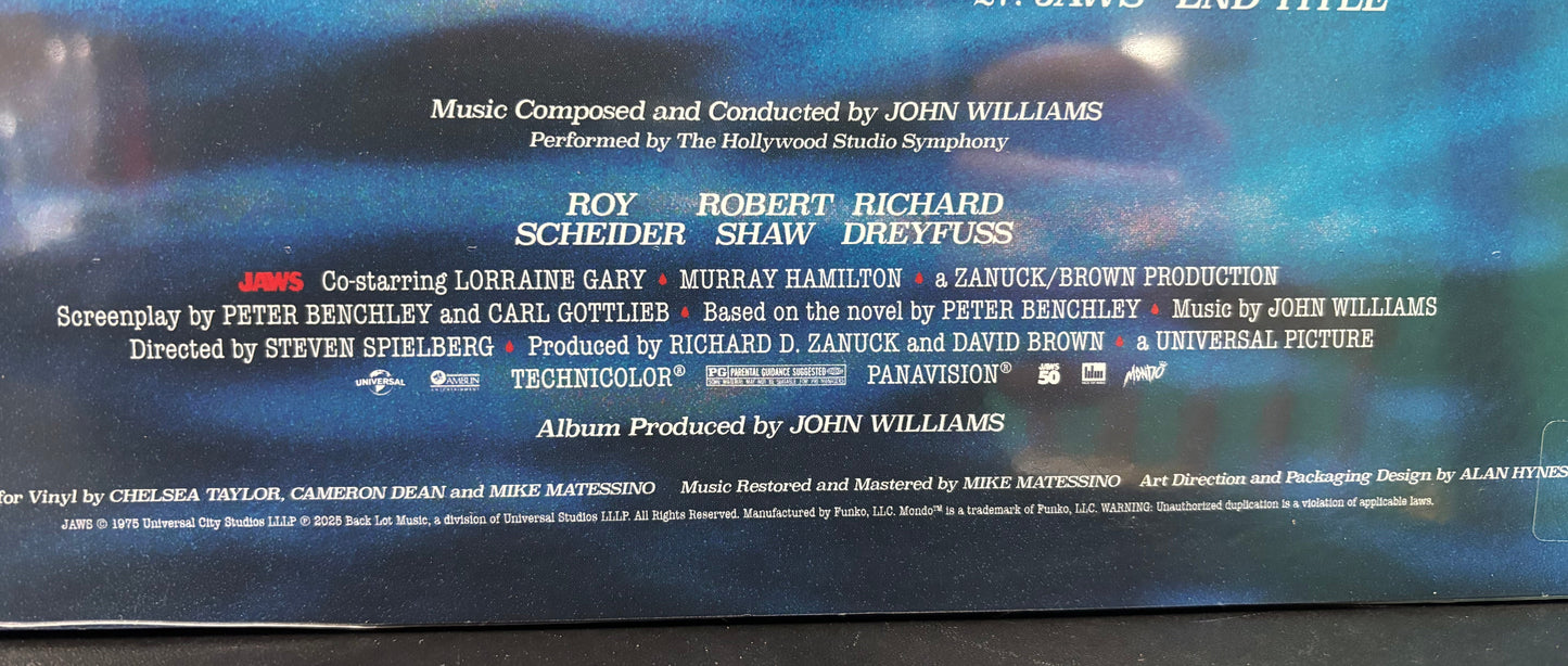 Jaws Original Motion Picture Score 50th Anniversary Edition 2XLP - Vinyl