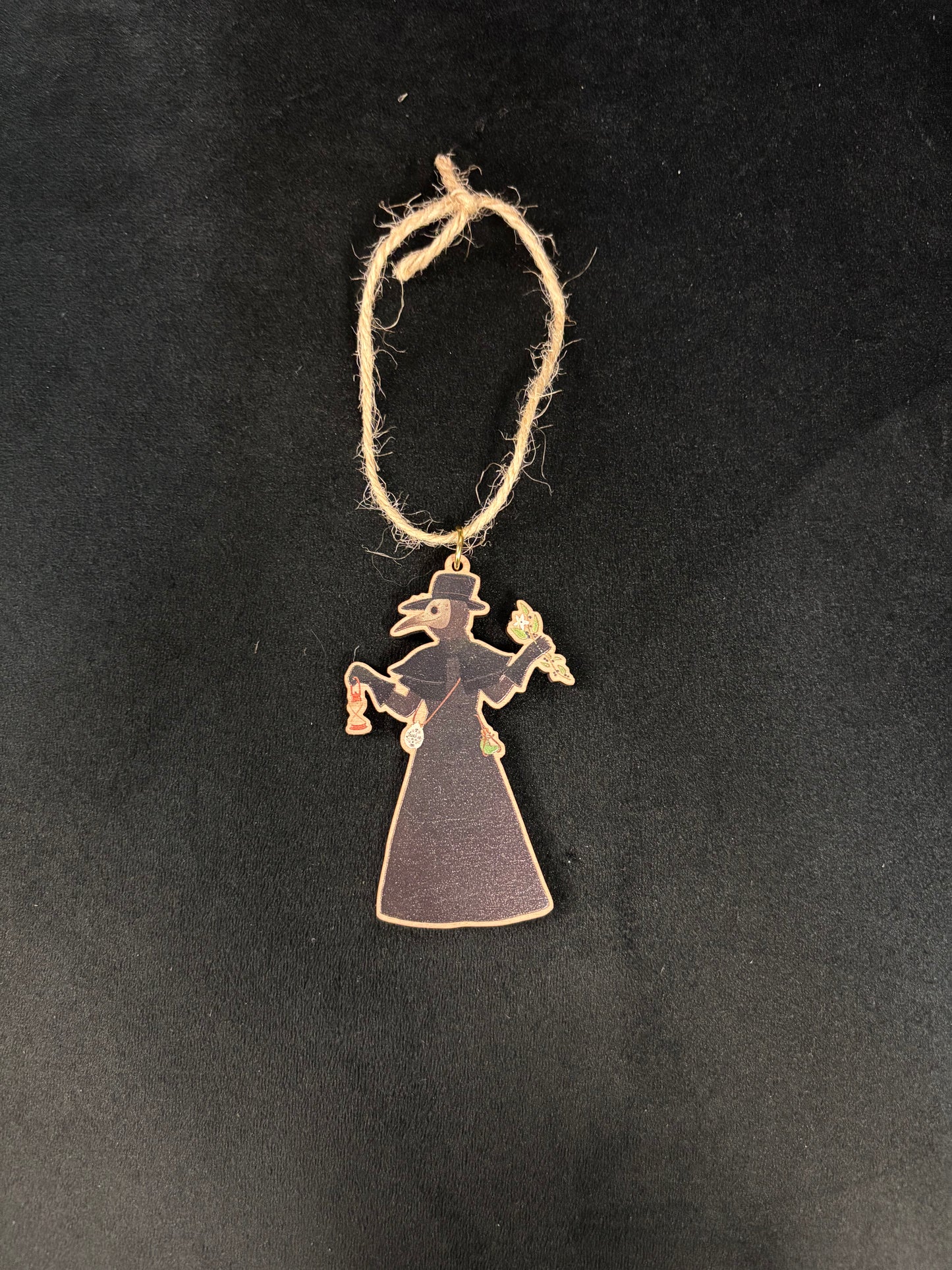Wooden Plague Doctor - Ornament
