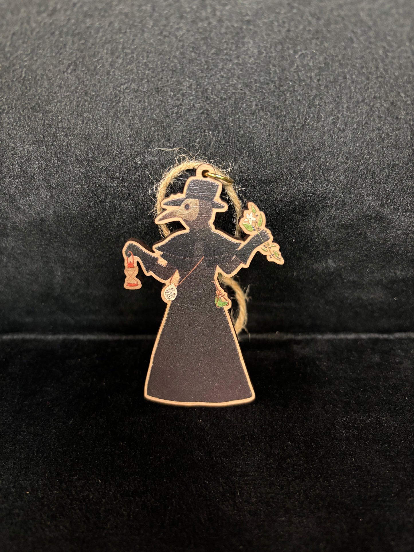 Wooden Plague Doctor - Ornament