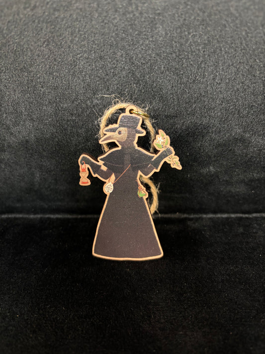 Wooden Plague Doctor - Ornament
